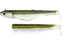 Kit Leurre Souple Armé Black Minnow 160 +Tête Plombée FIIISH