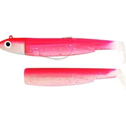 Kit Leurre Souple Armé Black Minnow 200 +Tête Plombée Off Shore FIIISH