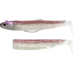 Kit Leurre Souple Armé Black Minnow 90 +Tête Plombée Off Shore FIIISH