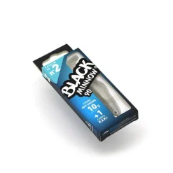 Kit Leurre Souple Armé Black Minnow 90 +Tête Plombée Off Shore FIIISH