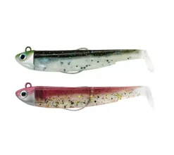 KIT LEURRE SOUPLE ARMÉ BLACK MINNOW 90+TÊTE PLOMBÉE SEARCH FIIISH