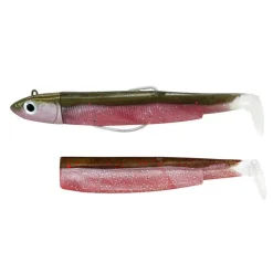 Kit Leurre Souple Armé Black Minnow 140 +Tête Plombée FIIISH