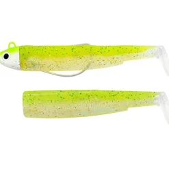 Kit Leurre Souple Armé Black Minnow 90 +Tête Plombée Search FIIISH