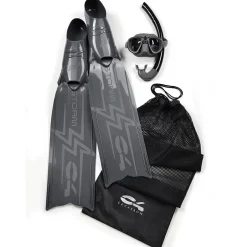 Kit Palmes/masque/tuba de chasse sous-marine STORM C4
