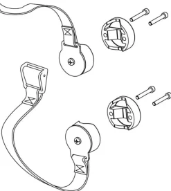 Kit sangles de support pour paddle ou passerelle - OSCULATI