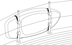 Kit sangles de support pour paddle ou passerelle - OSCULATI