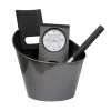 KIT SEAU LOUCHE HYGROMÈTRE THERMOMÈTRE (NOIR) POOLSTAR