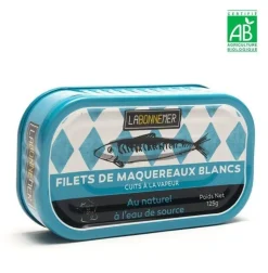 LABONNEMER FILETS MAQUEREAUX NAT 125G