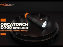 Lampe de plongée D700 1700 lumens ORCATORCH