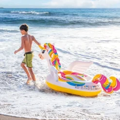 LICORNE GONFABLE A CHEVAUCHER PISCINE - INTEX