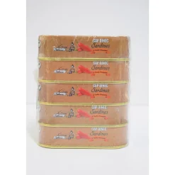 LOT 5 X SARDINES PIMENT CAP DINEC 1/4 625 GR
