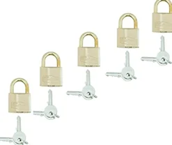 LOT DE 5 CADENAS LAITON 40MM - CABESTO
