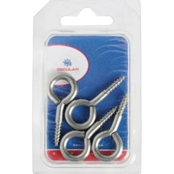LOT DE 4 Œillets inox à vis 45 x 4.5 mm OSCULATI