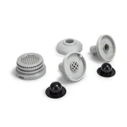 LOT DE 2 PETITES CREPINES ET BOUCHONS POUR PISCINES - INTEX