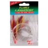 LOT LEURRE PLUMES À MAQUEREAUX AVEC LIGNE N1/0 X5 FLASHMER