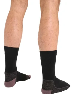 M HIKE+ MED CREW BLACK/MINK ICEBREAKER