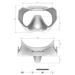 Masque de chasse sous-marine NEO anti-buée SALVIMAR