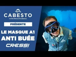 Masque de plongée sous-marine A1 anti-buée CRESSI SUB