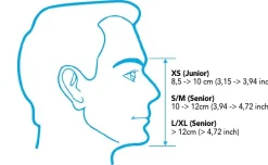 Masque facial intégral SMILE+ XS corail BEUCHAT