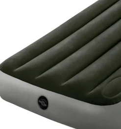 MATELAS GONFLABLE DOWNY - 1 PERS + GONFLEUR A PIED INTÉGRÉ INTEX