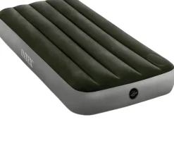 MATELAS GONFLABLE DOWNY - 1 PERS + GONFLEUR A PIED INTÉGRÉ INTEX