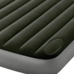 MATELAS GONFLABLE DOWNY 2 PERS + GONFLEUR A PIED INTÉGRÉ INTEX