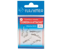 ÉMERILLON FLASHMER CORÉEN À ATTACHE NICKELÉ