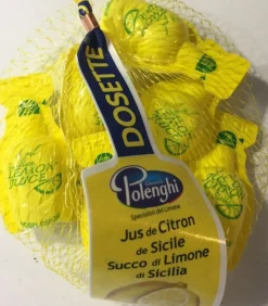 MINI DOSETTES JUS CITRON JAUNE 6X8ML