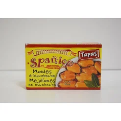 MOULES ESCABECHE PIQUANTES 115G 20/25
