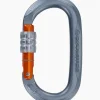 Mouqueton Ovale à vis OBX SG TITANIUM/ORANGE/TITANIUM CT