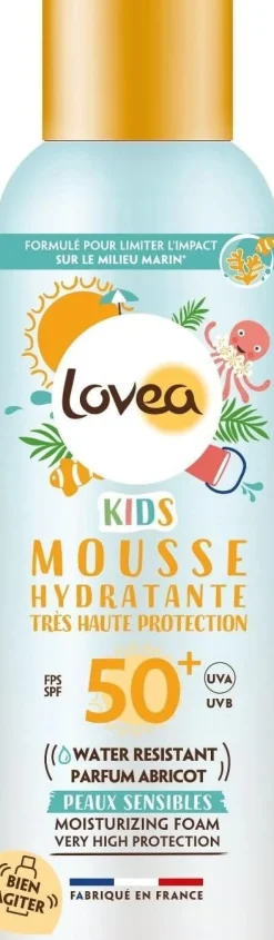 MOUSSE HYDRATANTE FPS50+ TRES HAUTE PROTECTION KIDS LOVEA