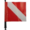 Mât + Pavillon rouge et blanc pour bouée double enveloppe IMERSION