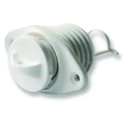 Nable de vidange nylon - 2 vis - blanc - NAVEO