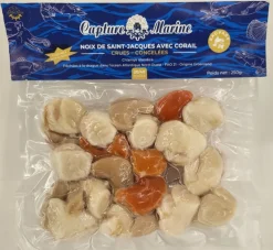 NOIX ST JACQUES ET CORAIL GROENLAND 250G 20/40P