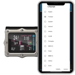 Ordinateur de plongée PERDIX 2 Ti silver SHEARWATER