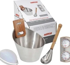 PACK D'ACCESSOIRES SAUNA LUMINAIRES + SEAU & LOUCHE + HYGRO/THERMOMÈTRE POOLSTAR