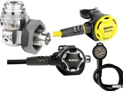 Pack détendeur de plongée DUAL ADJ 62X MARES + Octopus ROVER MARES + Manomètre
