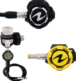 Pack détendeur de plongée HELIX PRO ACD DIN + OCTOPUS HELIX AQUALUNG & manomètre