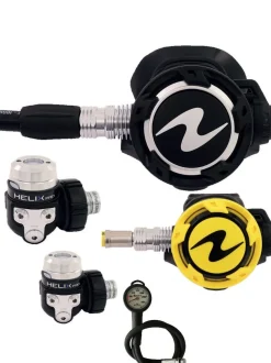 Pack détendeur HELIX PRO ACD DIN + HELIX PRO ACD PARTNER DIN AQUALUNG + Manomètre