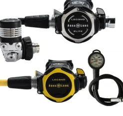 Pack détendeur LEGEND 3 ELITE AQUALUNG + Octopus LEGEND 3 AQUALUNG & manomètre