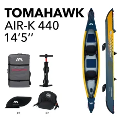 Pack kayak gonflable TOMAHAWK AIR-K 440 2 places AQUA MARINA