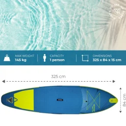 Pack paddle gonflable SAR 10'8