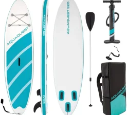 Pack sup paddle gonflable AQUA QUEST 320 INTEX (sup. pompe. pagaie. leash)