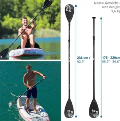 PAGAIE DUAL TECH 2 en 1 PADDLE CONVERTIBLE KAYAK ABSTRACT
