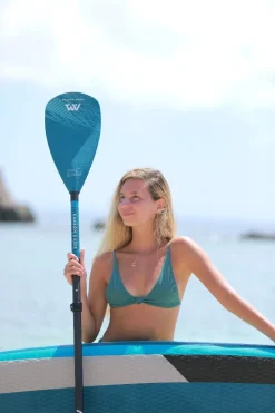PAGAIE SUP CARBON GUIDE 3 PARTIES AQUA MARINA
