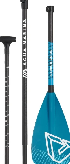 PAGAIE SUP CARBON GUIDE 3 PARTIES AQUA MARINA