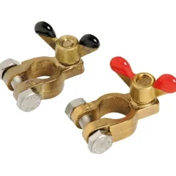 Paire de cosses de batterie en bronze
