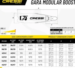 Palmes de chasse sous-marine GARA TURBO BOOST CRESSI-SUB