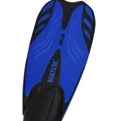 Palmes de snorkeling chaussantes ALA bleu SEAC SUB