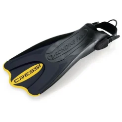 Palmes de snorkeling PALAU SAF noir/jaune CRESSI SUB